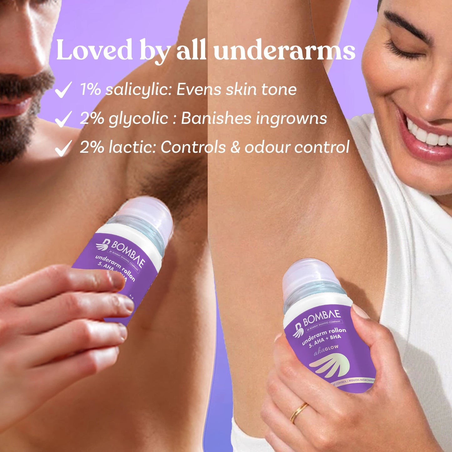 Under Arm Roll On (40 ml, Pack of 2)